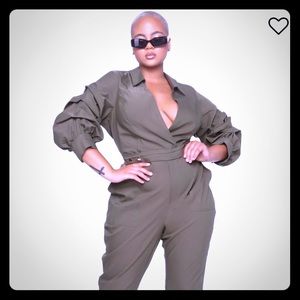 Fashion Nova Olive Jumpsuit-9